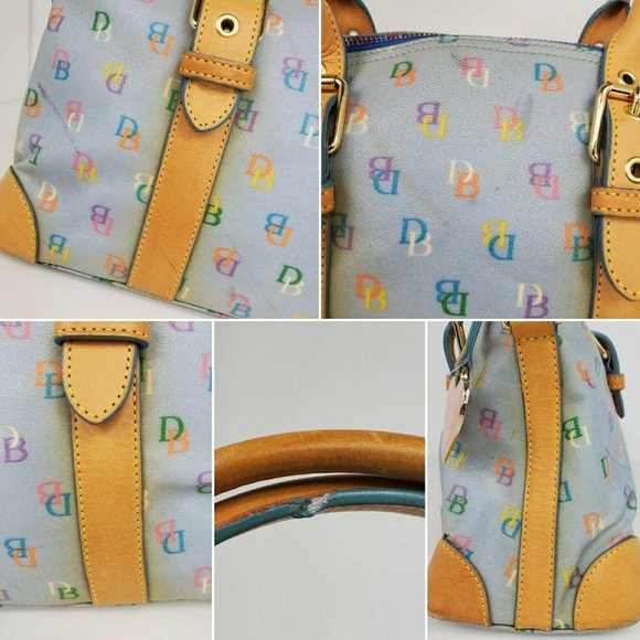 Dooney and Bourke Domed Satchel Periwinkle Bag - Picture 8 of 11